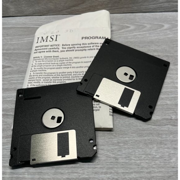 IMSI Turbocad 3D for Macintosh Version 2.0 Software Floppy Disks 3.5 in - Picture 2 of 3